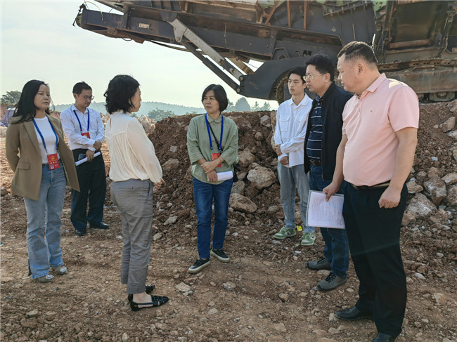 调研组实地察看黄沙村地块现场.jpg