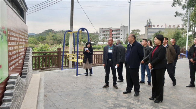 陈来安一行实地调研十里亭镇湾头村历史文化古村落建设情况.jpg