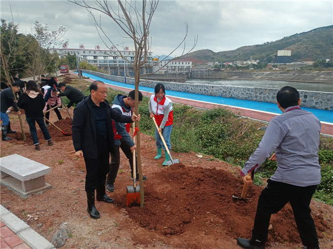 十里亭镇湾头村植树活动现场。.jpg