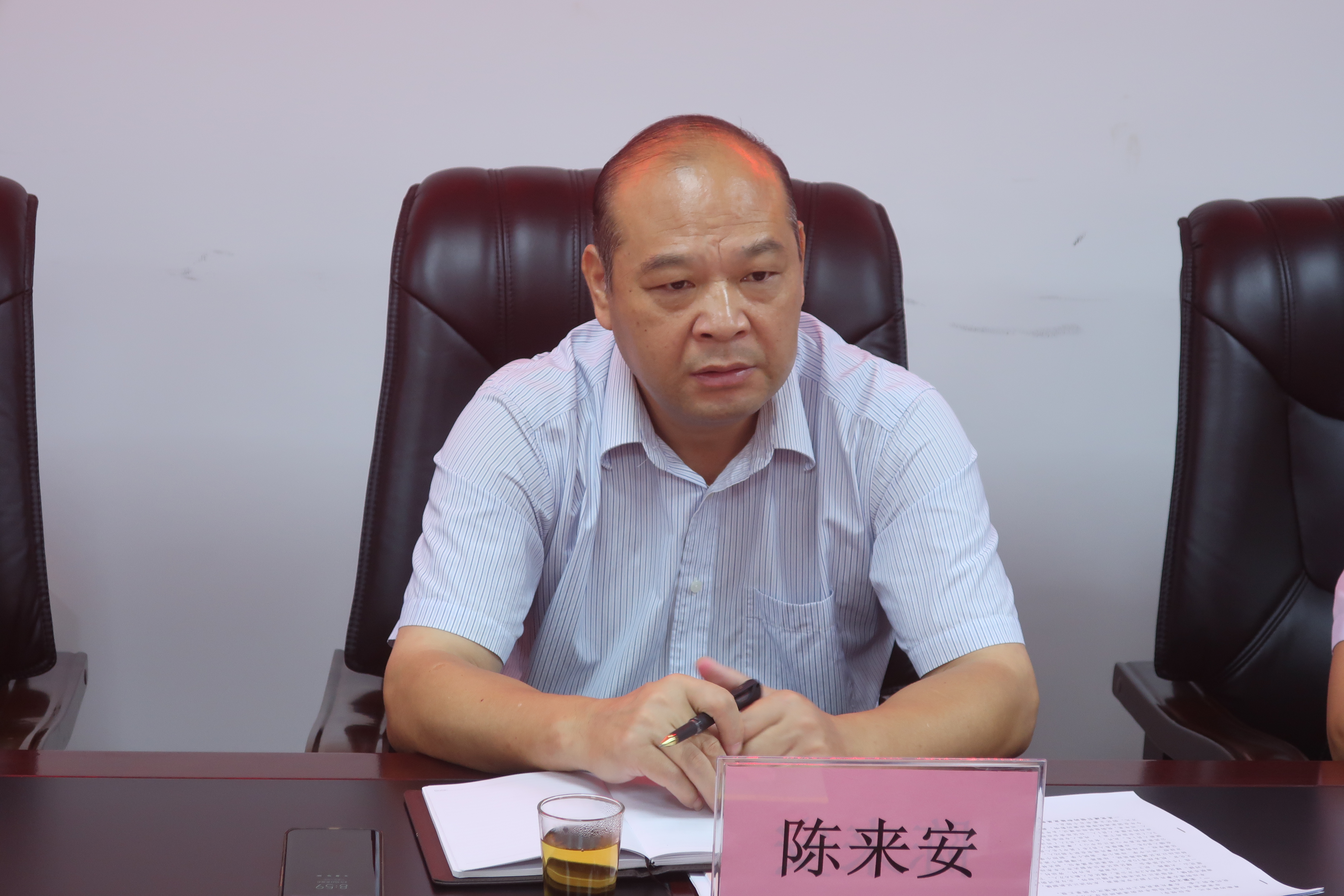 区委书记陈来安督导社会治安综合治理和城市管理工作